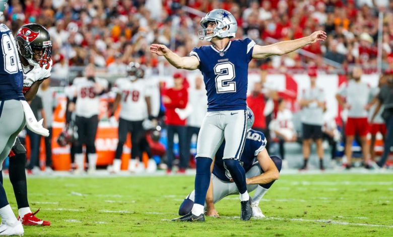 Greg Zuerlein foi o herói e o vilão de ontem, acertou o field goal que deixou o time na liderança, porém errou chutes que traria a vitória.