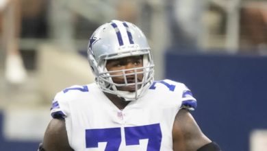 Tyron Smith participante pleno no treino