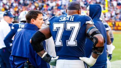 Tyron Smith vai perder o jogo de domingo contra o Giants